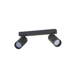 Lampa sufitowa FOURTY II miniGU10 dług.20cm szer.4cm | Czarny 10737