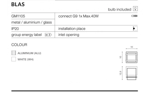 Azzardo BLAS BLACK 3069