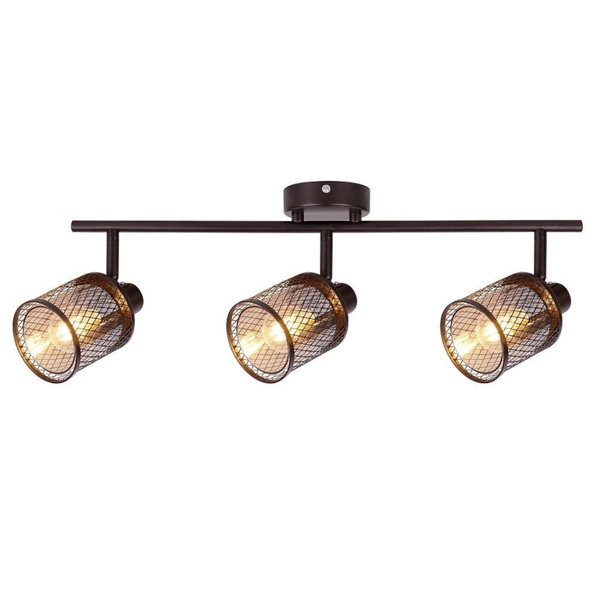 Lampa sufitowa CANABERA 3xE14 kawowe złoto/bursztynowy 93-82541