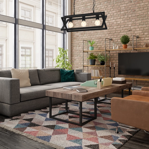 Lampa wisząca ARNOLD, MLP8563, czarna, 3x60W E27