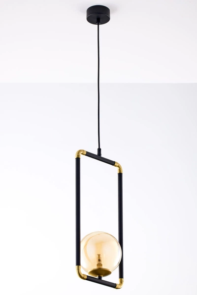 Nowoczesna Lampa wisząca ZAFRA wys. 52-120cm 1xG9 14W IP20 | Złoty