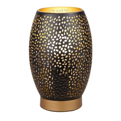 Lampa stołowa/nocna VENUS ażurowa 41-78315 czarno-złota 1x60W E27