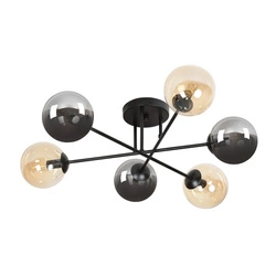 Lampa sufitowa Emibig BRENDI 6B BL MIX 3 834/6B3