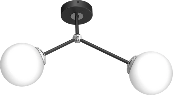 Lampa sufitowa JOY BLACK 2xE14