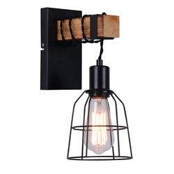 Kinkiet LOFT Ponte wys. 32cm E27 | czarny