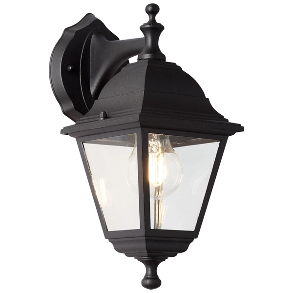 Lampa ścienna Nissie Brilliant 1 1x60W E27 Metal/Szkło Czarny