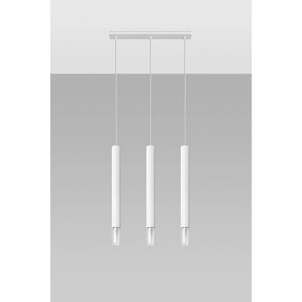 Lampa wisząca WEZYR 3 SL.0959 biała 3xG9