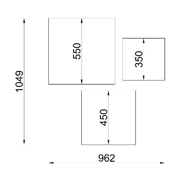 Plafon HORUS 55 szary SL.0921