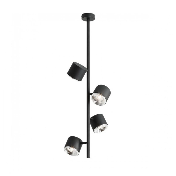 Aldex Lampa sufitowa BOT 4 PIONOWA 1047PL_L2, czarna, 4x35W GU10