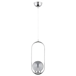 Lampa wisząca ALFA OVAL CHROM 1xE14 17cm | 60699
