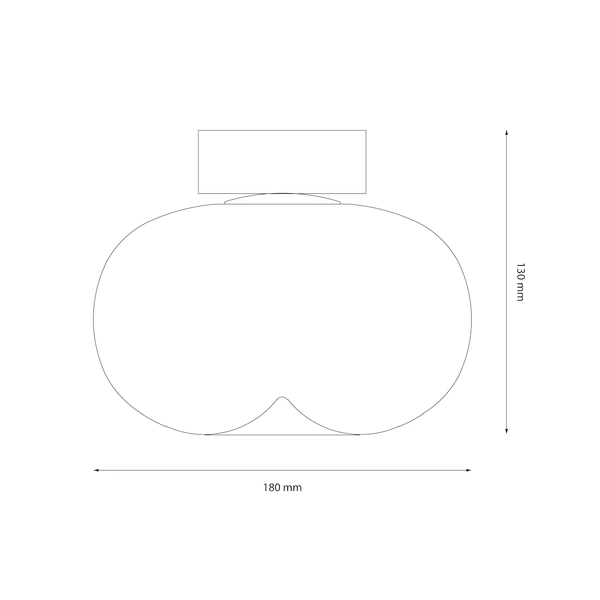 Lampa sufitowa VASO AMBER 4W