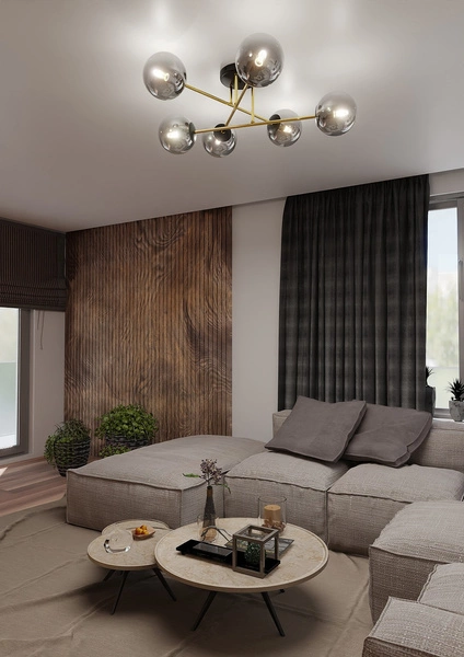 Lampa sufitowa Emibig MAGNUM 6 BL GRAFIT 1269/6