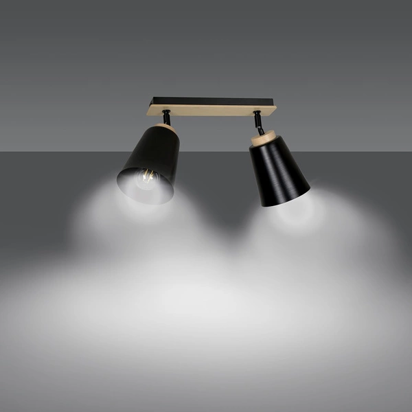 Lampa sufitowa Emibig ATLAS 2 Czarny 725/2