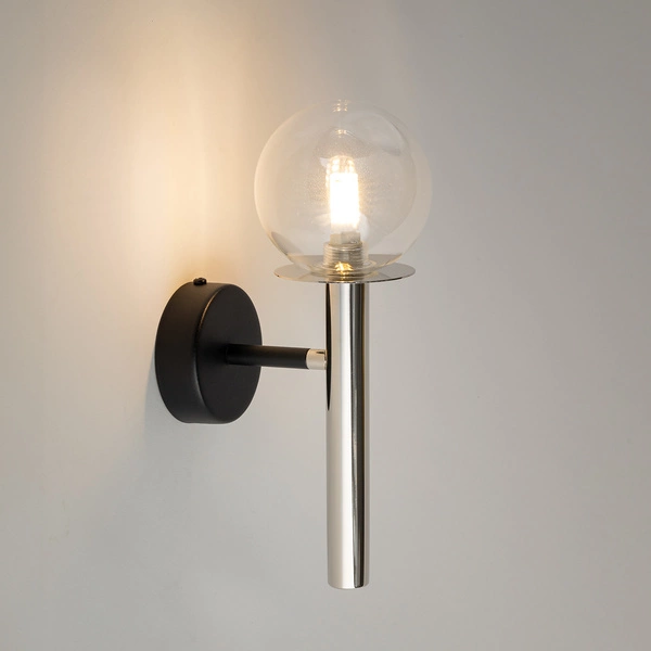 Lampa Sigma DAISY 1 kinkiet srebrny/transparentny 40755