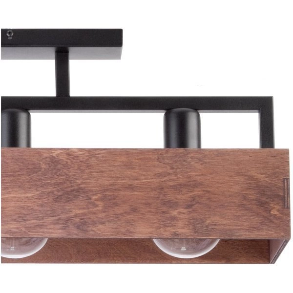 Nowoczesna lampa sufitowa DAKOTA 3 PLAFON brązowy 31740