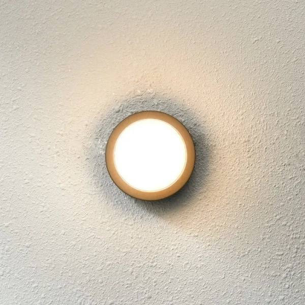 Kinkiet zewnętrzny Rosta śr. 16cm 12W LED ciepła biel 3000K | czarny