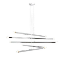 Aldex Lampa wisząca TUBO 10, 1072M4, chrom, 10x40W E14