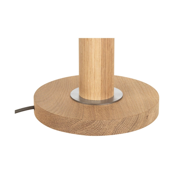 Benita Lampa Stołowa 1xE27 Max. 40W Dąb Olejowany/Nikiel mat/Kremowy-Srebrny duża 7017400611548