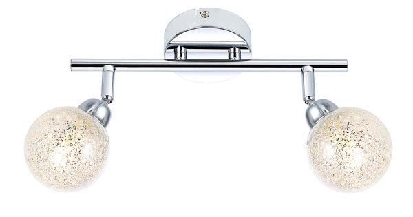 Nowoczesna lampa sufitowa/ścienna KALEIDOSCOPE listwa 92-61560 chrom 2xG9 LED, 3000K