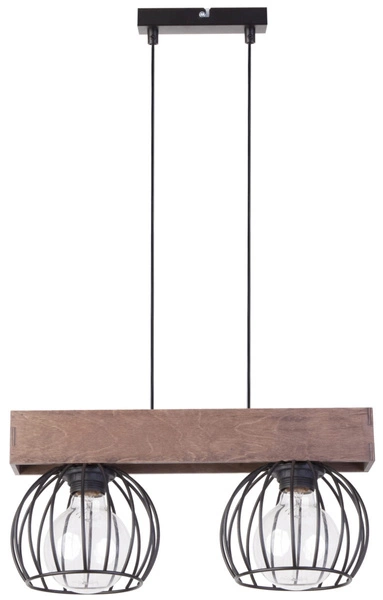 Lampa sufitowa wisząca MILAN 2 ZWIS brązowy 31572