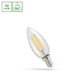 LED ŚWIECOWA E-14 230V 1W COG WW CLEAR SPECTRUM