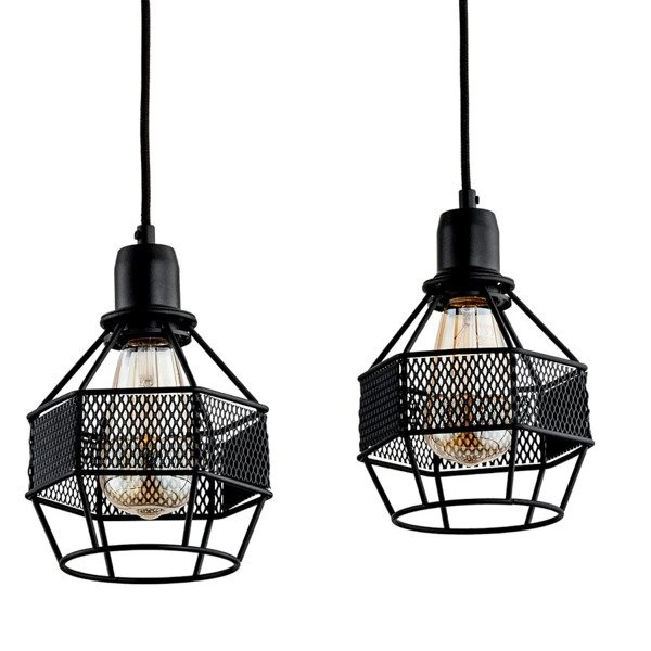 Lampa wisząca ALFA BLISTER CZARNA 3xE27 16cm | 61001