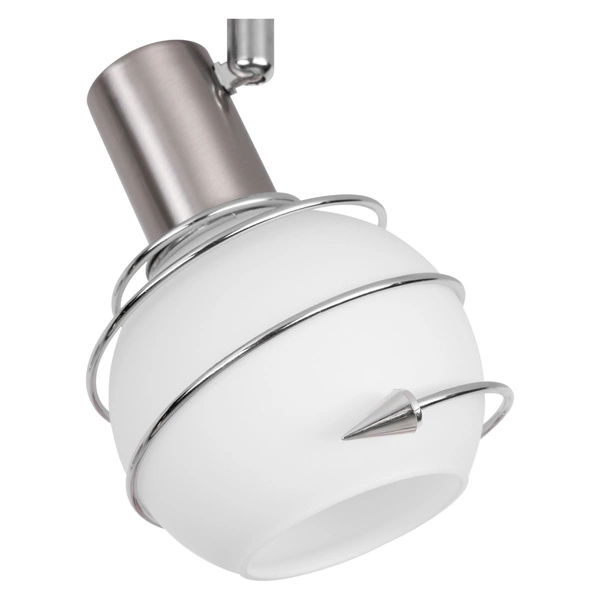 Lampa Sufitowa Daria 3xE14 Max.40W Metal Satynowy/Szkło Białe 2093327
