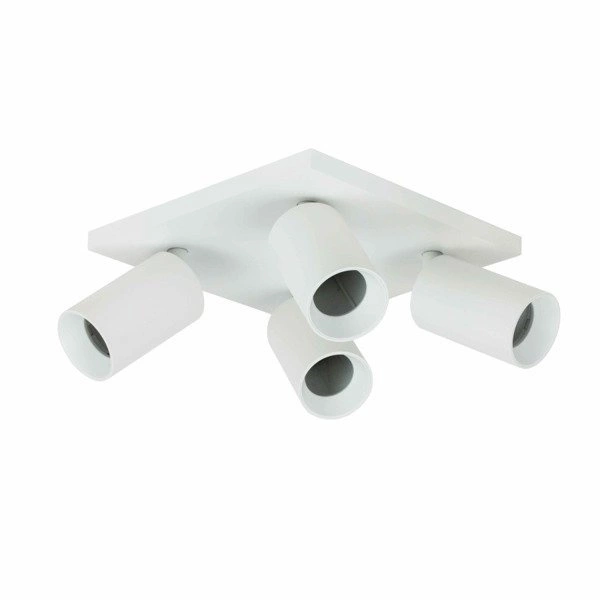 Lampa sufitowa spot reflektorek CROSTI LACCE QUATRO biały szer. 24cm