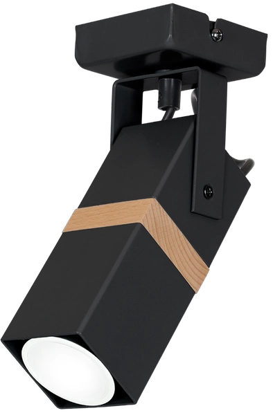 Kinkiet nowoczesny reflektorek spot VIDAR czarny