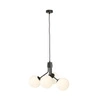 Lampa wisząca Emibig NOVA 4 Czarny/OPAL 1138/4