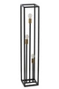 Nowoczesna lampa podłogowa VIGO 3x E27 60W wys. 121cm | czarny złoty
