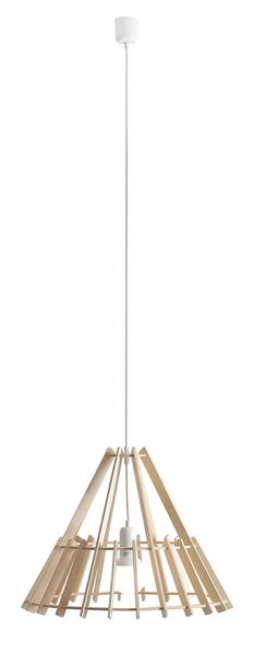 Aldex Lampa wisząca FERB 993G, czarny/drewno, 1x60W E27