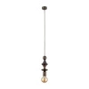 Lampa wisząca TOWER BROWN Glamour E27 wys.150cm dług.10cm | Brąz 10703