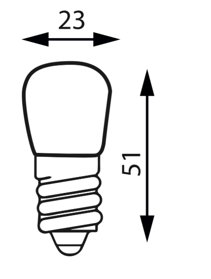 Żarówka LED E14 1,5W ciepła 3000K