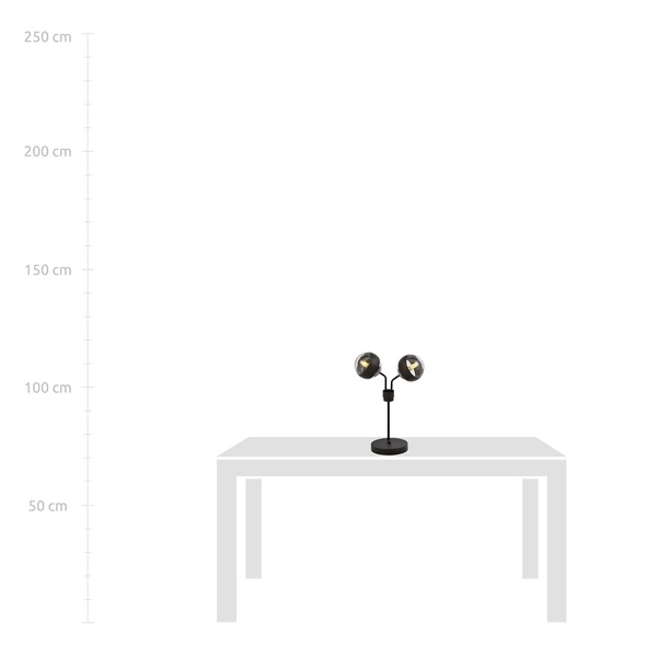 Lampa biurkowa Emibig NOVA LN2 Czarny/STRIPE 1139/LN2