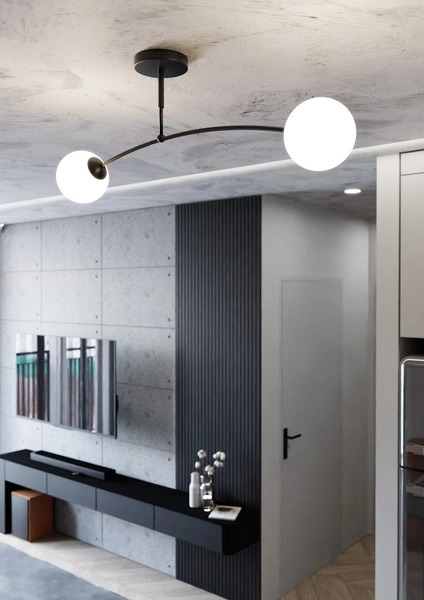 Lampa sufitowa Emibig PREGOS 2 Czarny 670/2