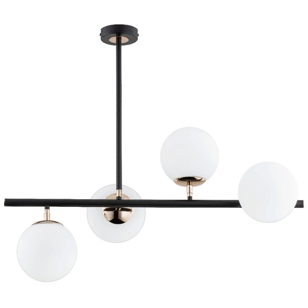 Lampa sufitowa ALFA LURO CZARNA 4xE14 39cm | 63092