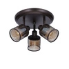 Lampa sufitowa CANABERA 3xE14 kawowe złoto/bursztynowy 98-83098