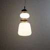 Lampa wisząca CERAMIC VERTICAL LED 12W 3000K 950lm wys.152cm szer.17cm | Szary-Brąz 11702