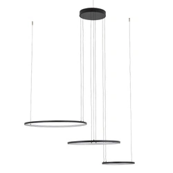 Lampa wisząca CIRCOLO POWER LED 11648 3000K 85W 3750lm wys.140cm | czarny