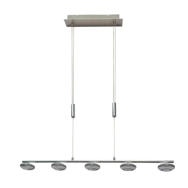 Lampa wisząca Marley dł. 98cm 25W LED ciepła biel 3000K | chrom