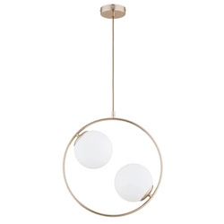 Lampa wisząca ALFA AVIA S 54 ZŁOTA 2xE14 39cm | 62444