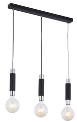 Nowoczesna Lampa wisząca LILE wys. 29-60cm 3xE27 15W IP20 | Chrom