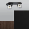 Lampa sufitowa Emibig PLAZA 2 Czarny/GRAFIT 1119/2