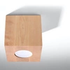 Plafon QUAD Naturalne Drewno, GU10 40W, SL.0493