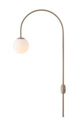 Aldex Stylowy kinkiet UNA BEIGE E14 | Beżowy 1116C17