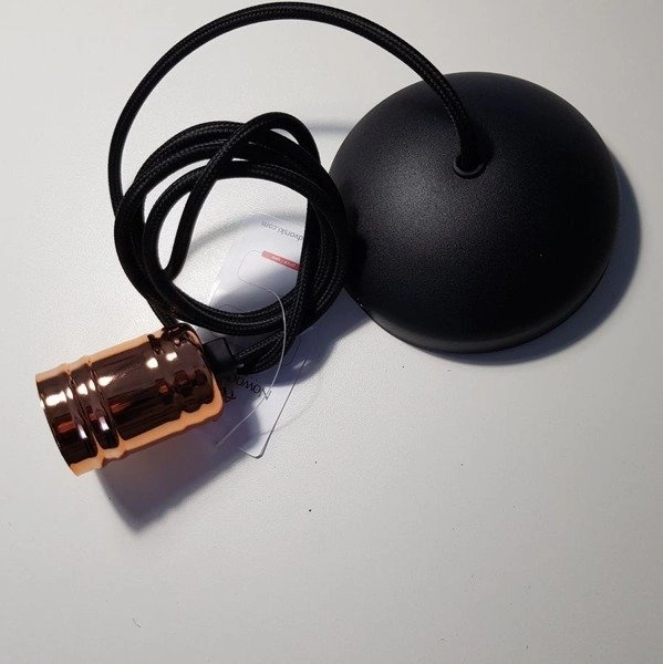 Retro zwis miedź CABLE BLACK / COPPER 160cm 9747