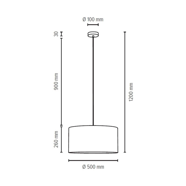 Lampa Wisząca Scarlett 1xE27 Max.60W Satynowy Metal/Przezroczysty Kabel PCV/Beżowy Aksamitny Klosz 3751027