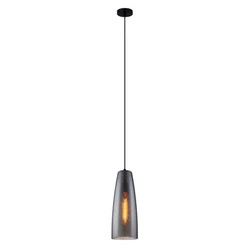 Lampa wisząca TABBY śr. 13.5cm E27 | czarny/dymiony