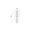 Żarówka filament LED spiral ST64 4W E27 barwa ciepła 2700K